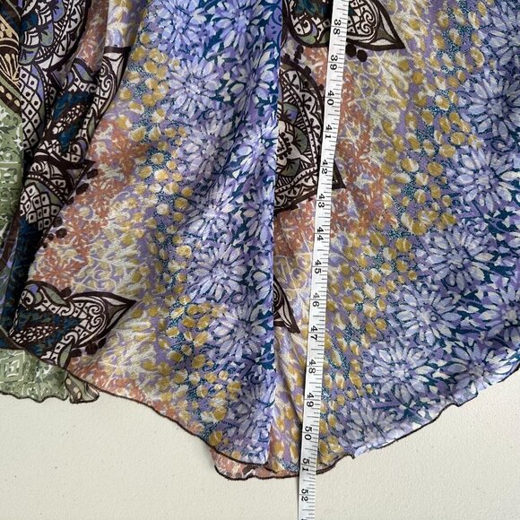 Y2K Fairy Sleeveless Midi Dress Floral Size 10 - Picture 10 of 11